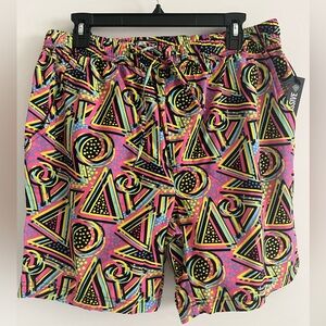 MASSIVE 100% Cotton Bright and Fun Print Pull-on Unlined Shorts w/side pockets